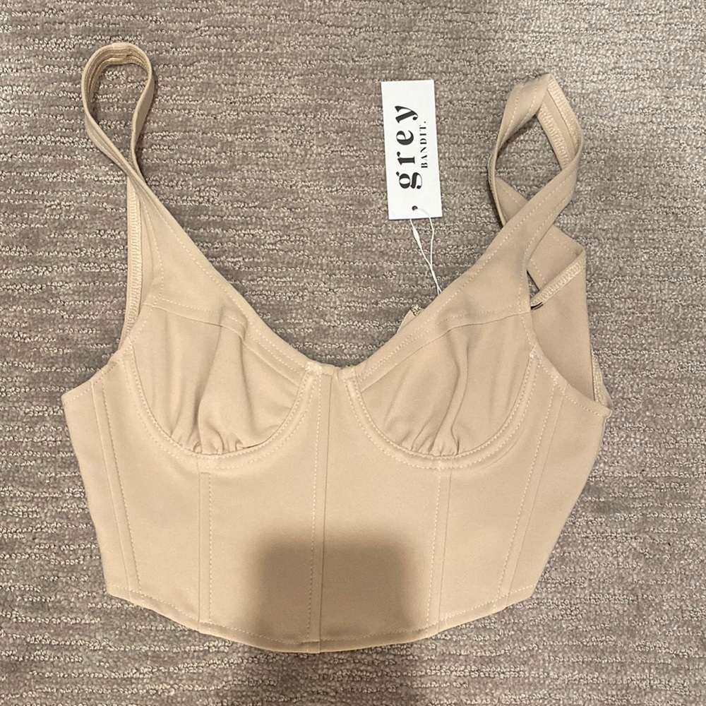 Grey bandit top